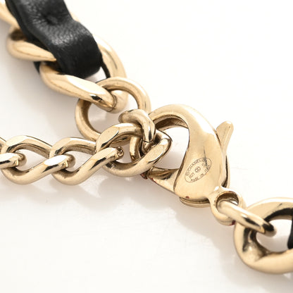 Chanel Lambskin Chain CC Flap Bag Belt 90 Black Gold 3 of 4