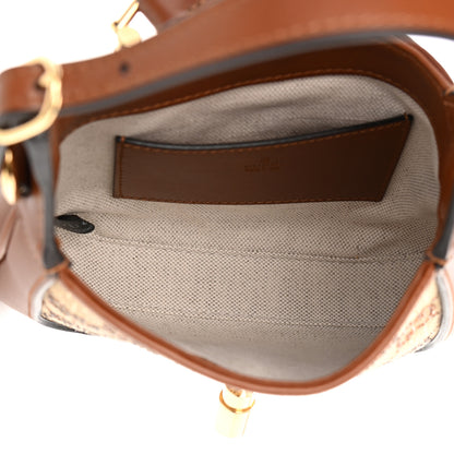 Gucci New Canvas Charisma Calfskin Crystal GG Monogram Mini Jackie 1961 Hobo Camel Ebony 5 of 12