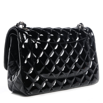 Chanel Patent Jumbo Double Flap Black 3 of 9