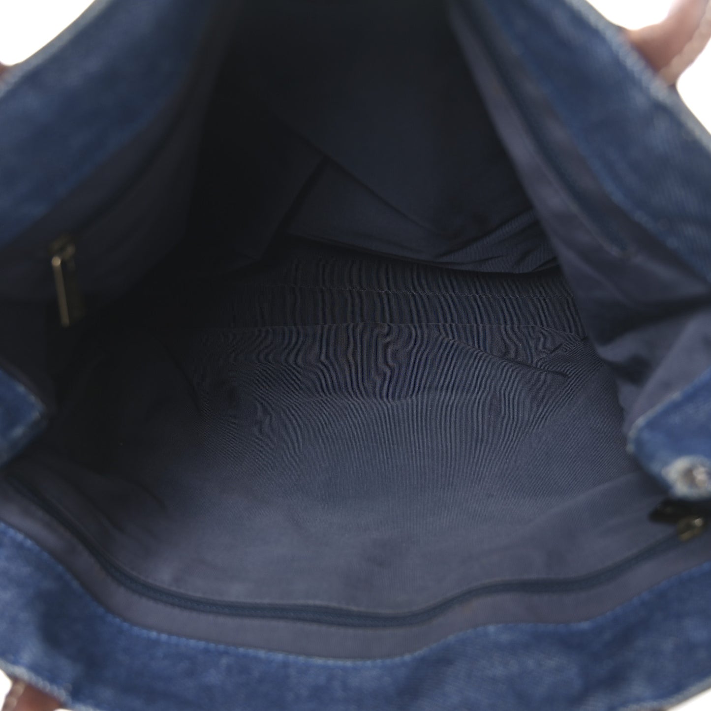 Denim CC Tote Bag Blue Brown