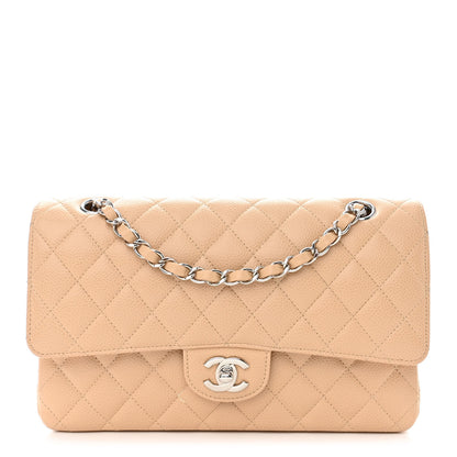 Chanel Caviar Quilted Medium Double Flap Beige 1 of 12