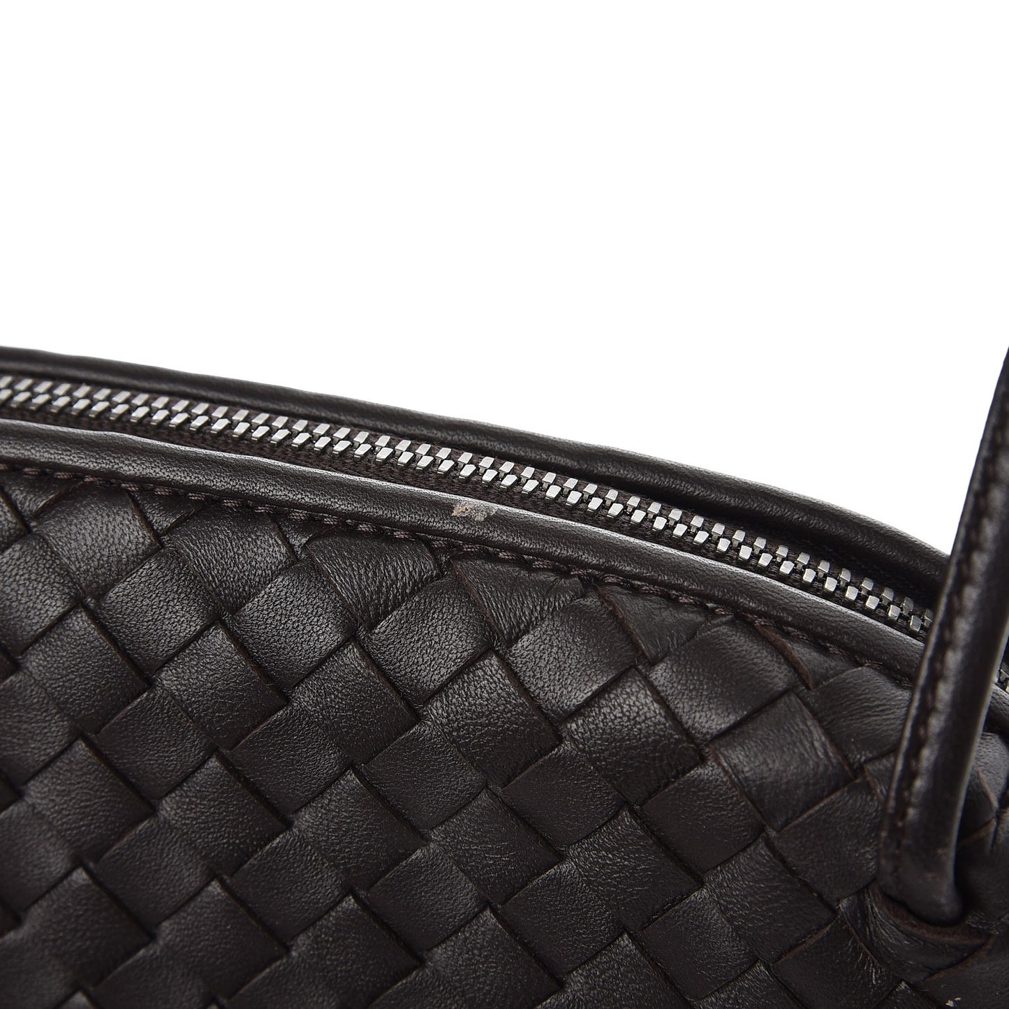 Nappa Intrecciato Pillow Crossbody Messenger Espresso