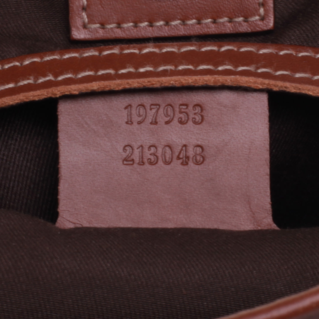GG Plus Monogram Medium Joy Tote Brown
