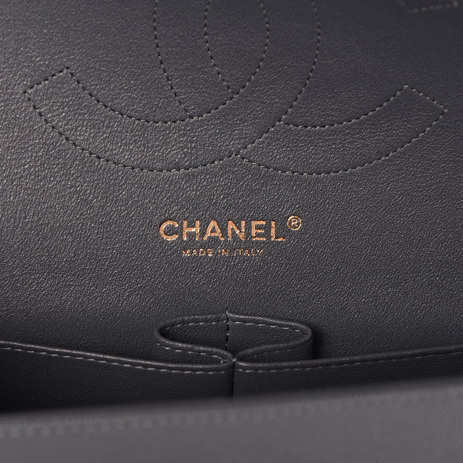 Chanel Caviar Quilted Jumbo Double Flap Dark Grey 6 of 10
