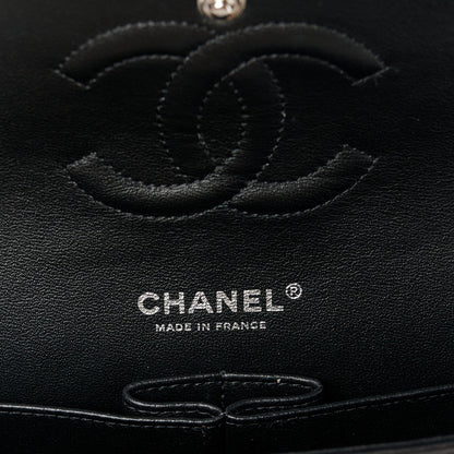Chanel Lambskin Chevron Quilted Medium Double Flap So Black 6 of 11