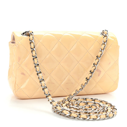 Chanel Patent Calfskin Quilted Extra Mini Flap Pink 2 of 14