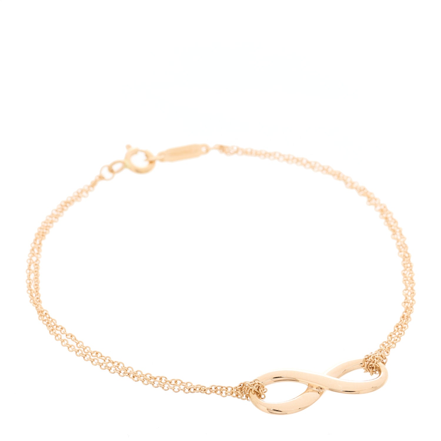 Tiffany 18K Rose Gold Infinity Bracelet 1 of 6