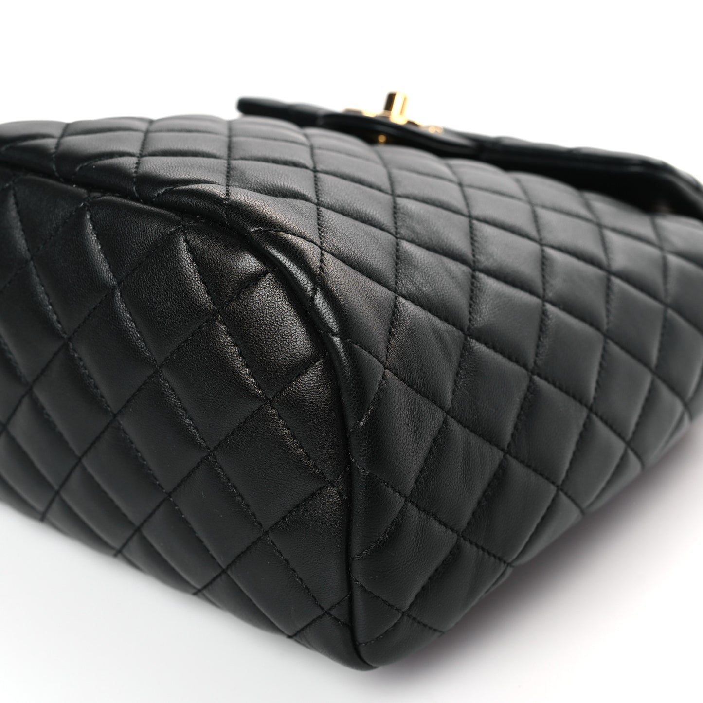 Lambskin Quilted Small Urban Spirit Backpack Black