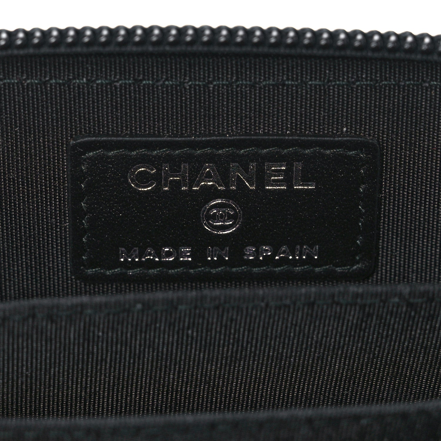Chanel Caviar Quilted Boy Zip Around Coin Purse Wallet Black 6 of 8