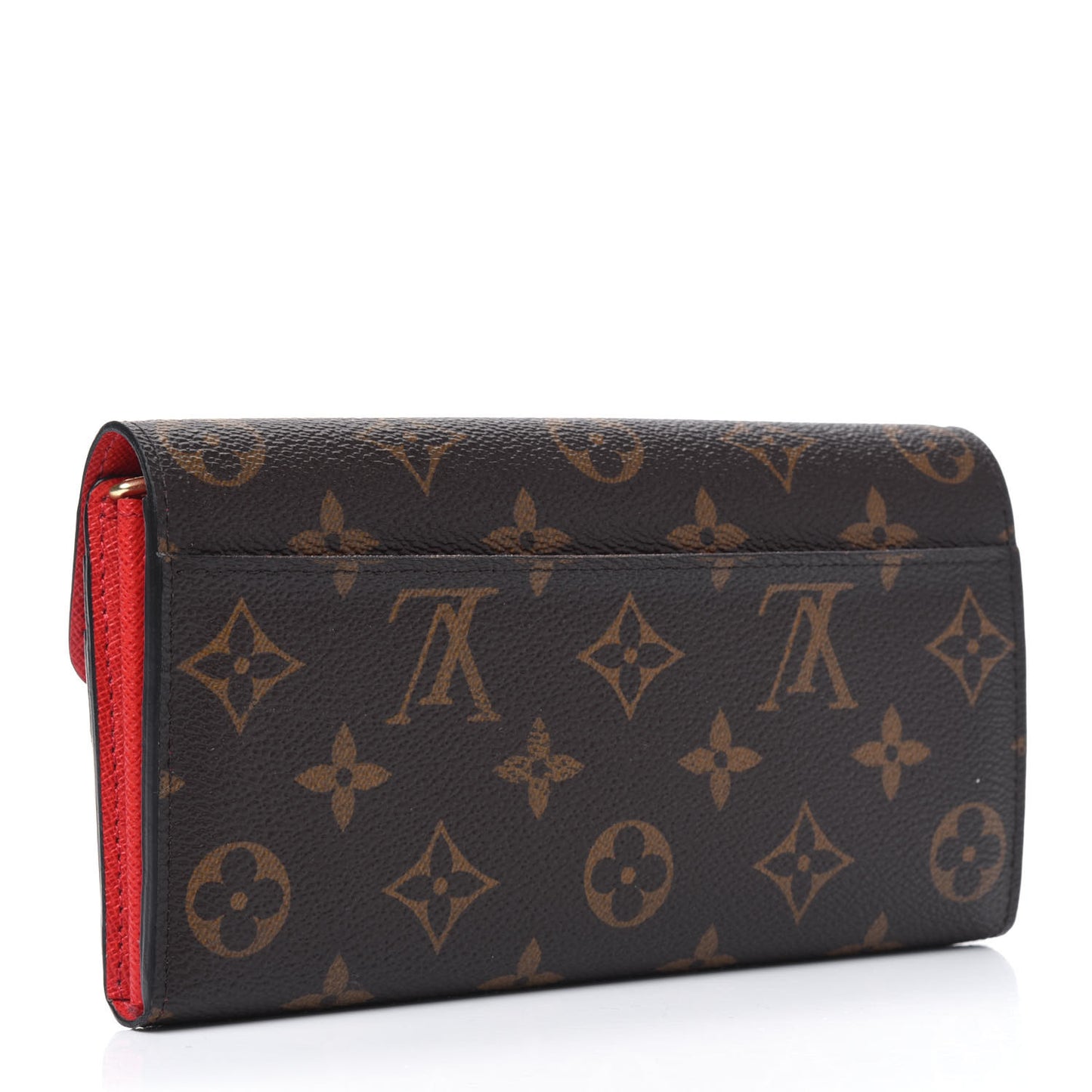 Monogram Sarah Wallet NM Coquelicot