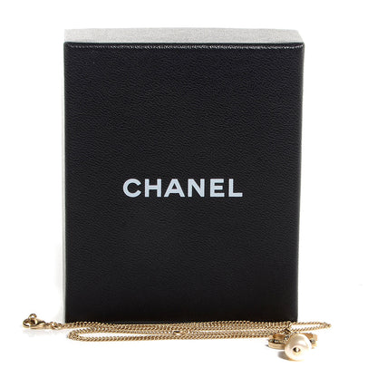 Chanel Crystal CC Pearl Drop Pendant Necklace 6 of 6