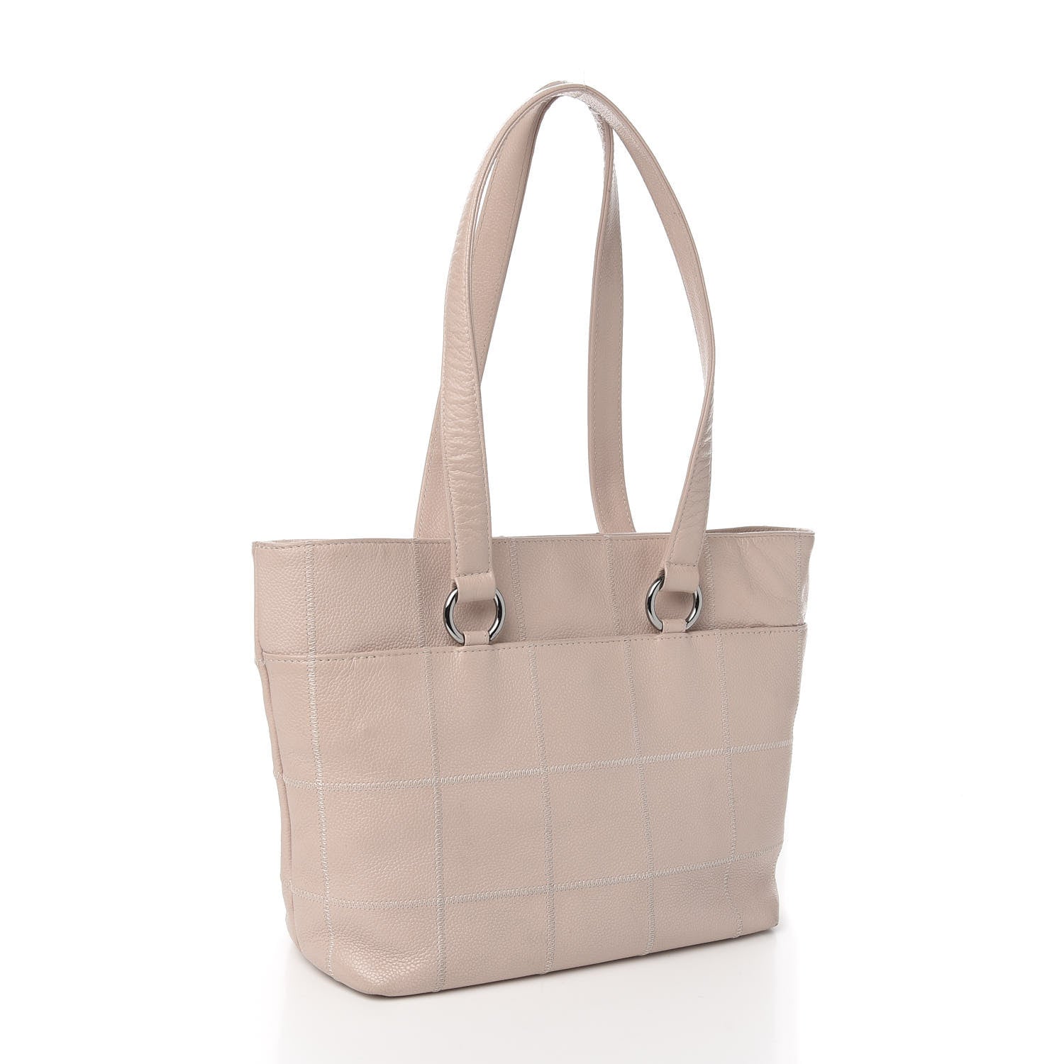 Chanel Caviar Square Stitched Tote Light Pink 2 of 12