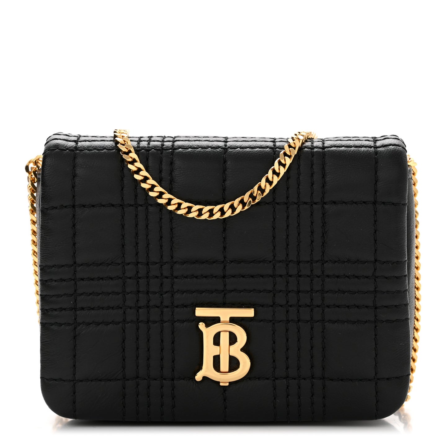 Lambskin Quilted Micro Lola Bag Black