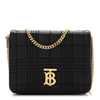 Burberry Lambskin Quilted Micro Lola Bag Black 1 of 10