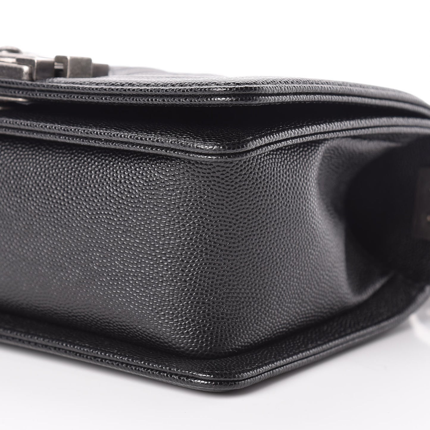Caviar Quilted Small Boy Flap Black