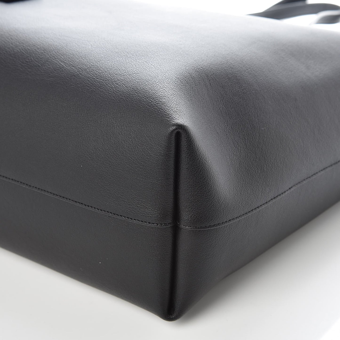 Calfskin Large Shopping Tote Black