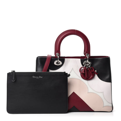 Christian Dior Smooth Calfskin Scalloped Medium Diorissimo Multicolor 1 of 12