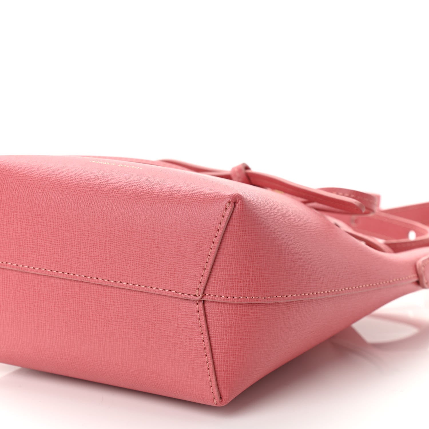 Mansur Gavriel Saffiano Mini Mini Bucket Bag Blush 10 of 10