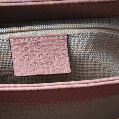 Gucci Dollar Calfskin Interlocking G Top Handle Shoulder Bag Soft Pink 5 of 11