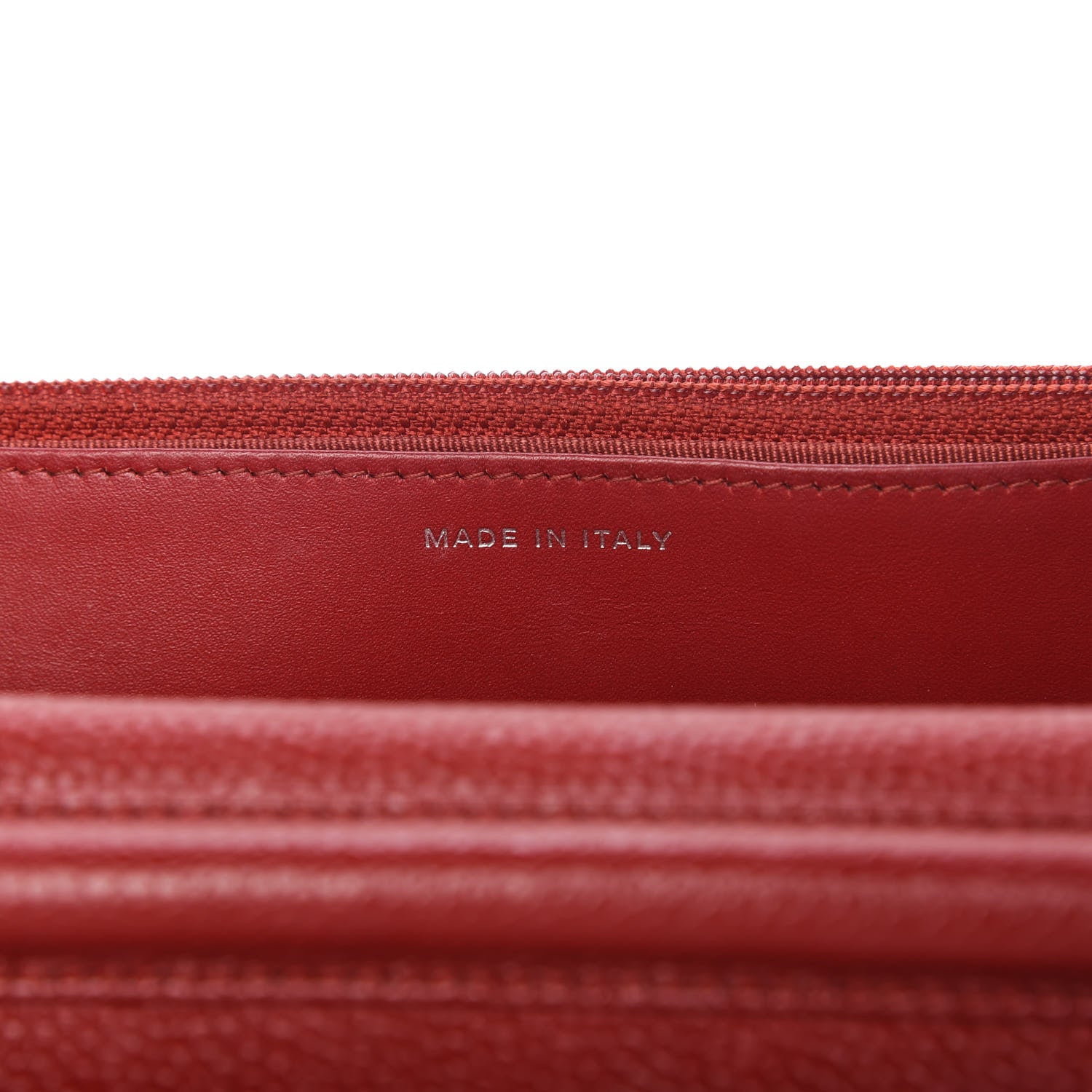 Chanel Caviar Quilted Wallet On Chain WOC Red 9 of 12