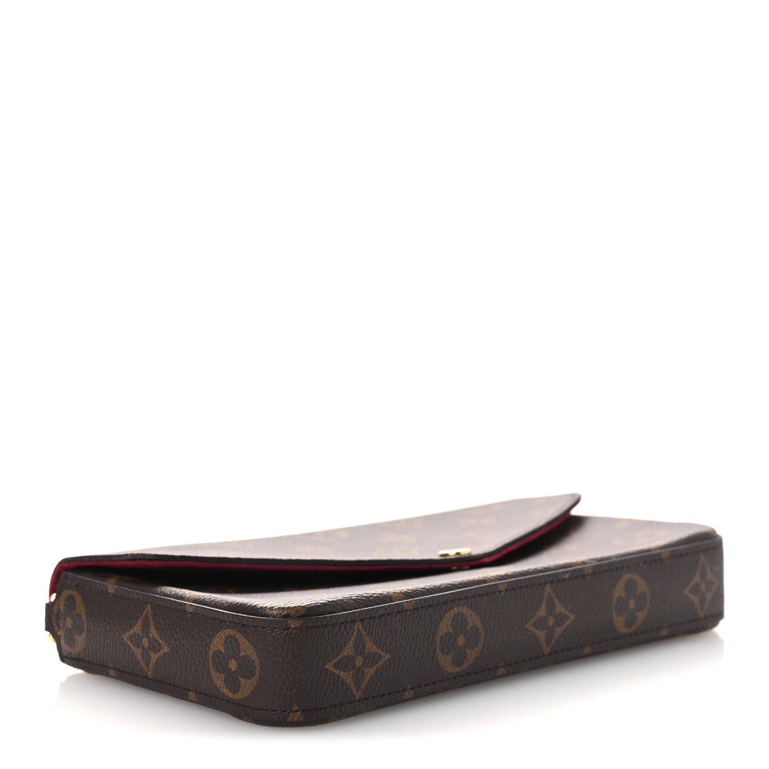 Louis Vuitton Monogram Pochette Felicie Chain Wallet Fuchsia 5 of 11