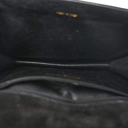 Chanel Suede Quilted CC Small Single Flap Black 5 of 15