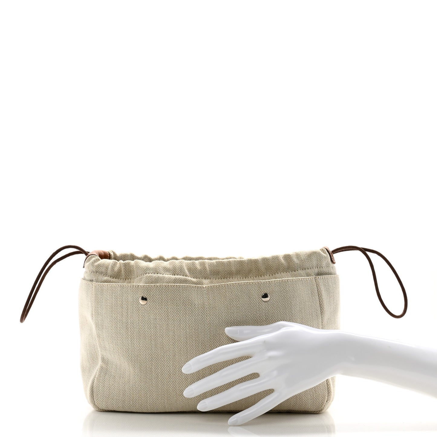 Canvas Barenia Fourbi 25 MM Pouch Naturel Fauve