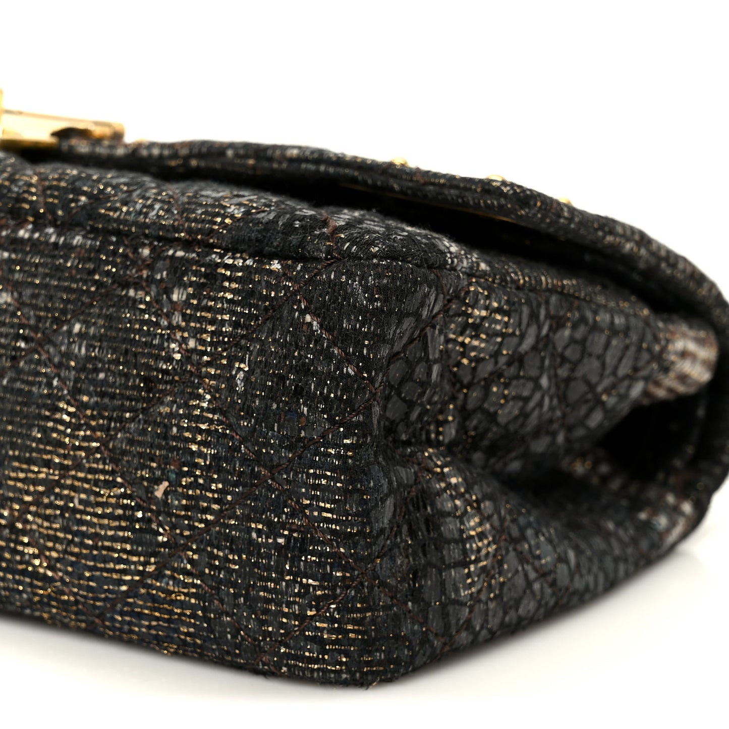 Metallic Glazed Tweed Quilted 2.55 Paris Shanghai Reissue 226 Flap Multicolor