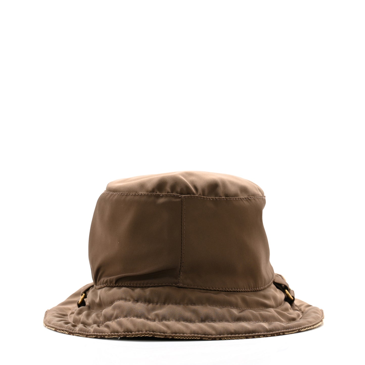 Canvas Monogram Reversible Bucket Hat M Brown