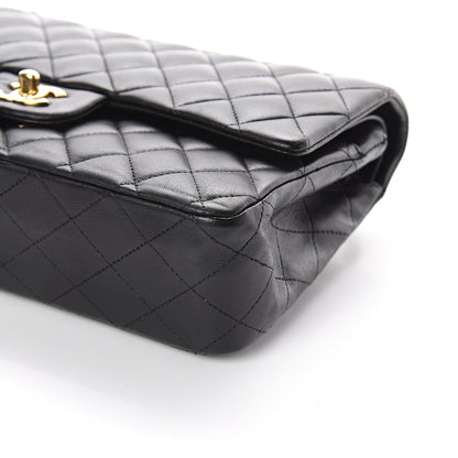 Chanel Lambskin Quilted Medium Double Flap Black 9 of 9