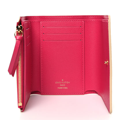 Louis Vuitton Damier Azur 2021 Christmas Animation Hollywood Victorine Wallet Fuchsia 5 of 9