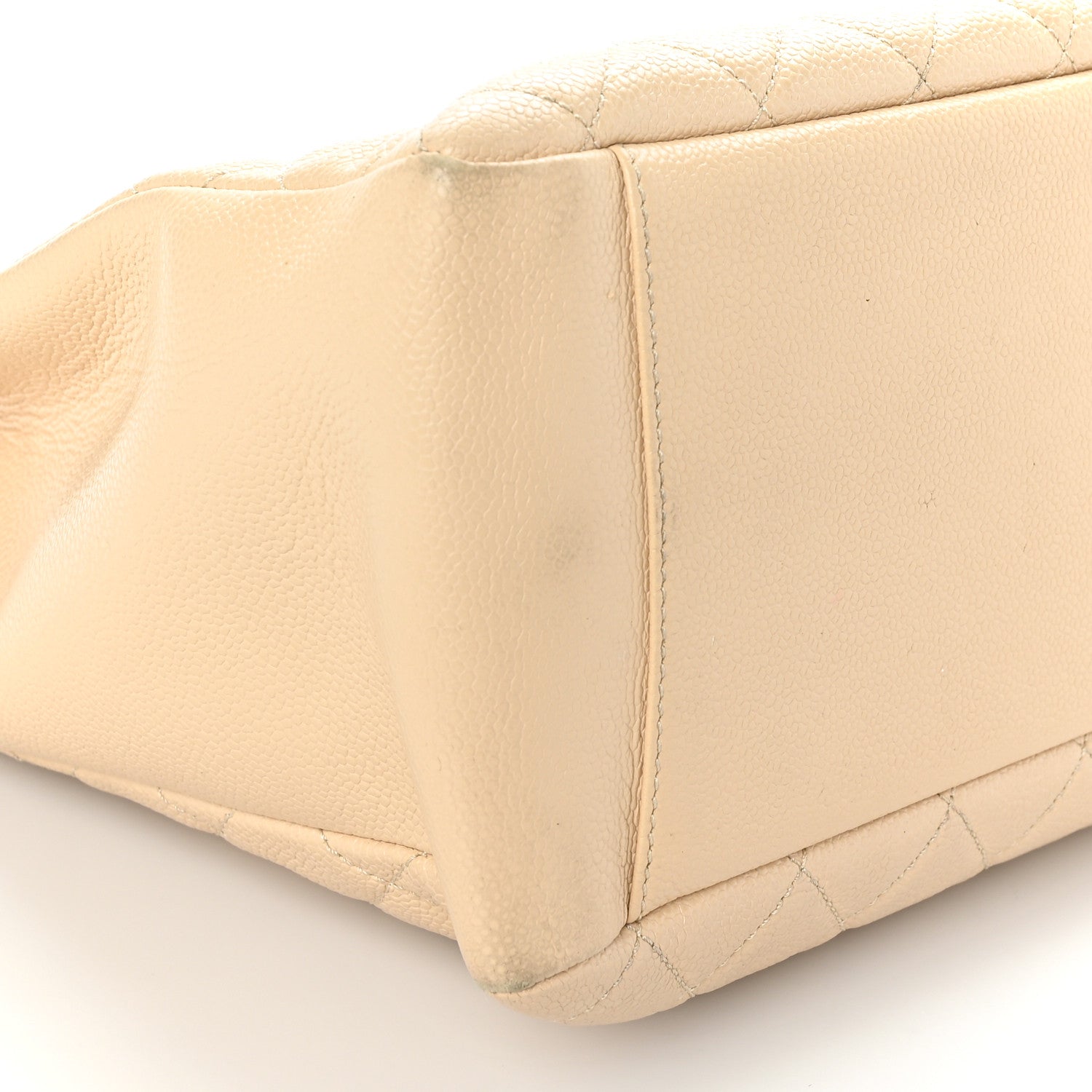 Chanel Caviar Quilted Grand Shopping Tote GST Beige Clair 8 of 14