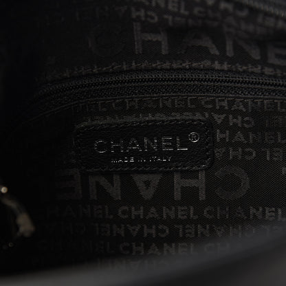 Chanel Lambskin Stitched Medium Ultimate Soft Tote Black 5 of 9