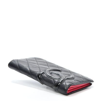 Chanel Calfskin Quilted Cambon Yen Wallet Black 3 of 7