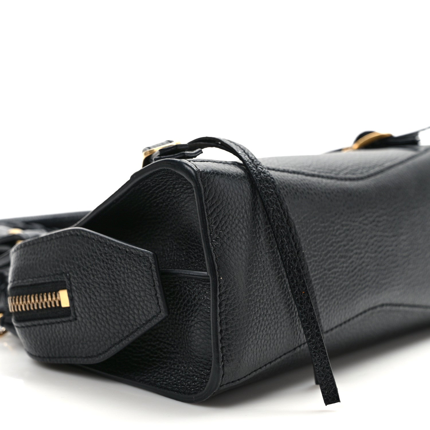 Balenciaga Grained Calfskin Neo Classic Gold Hardware Mini City Black 7 of 8