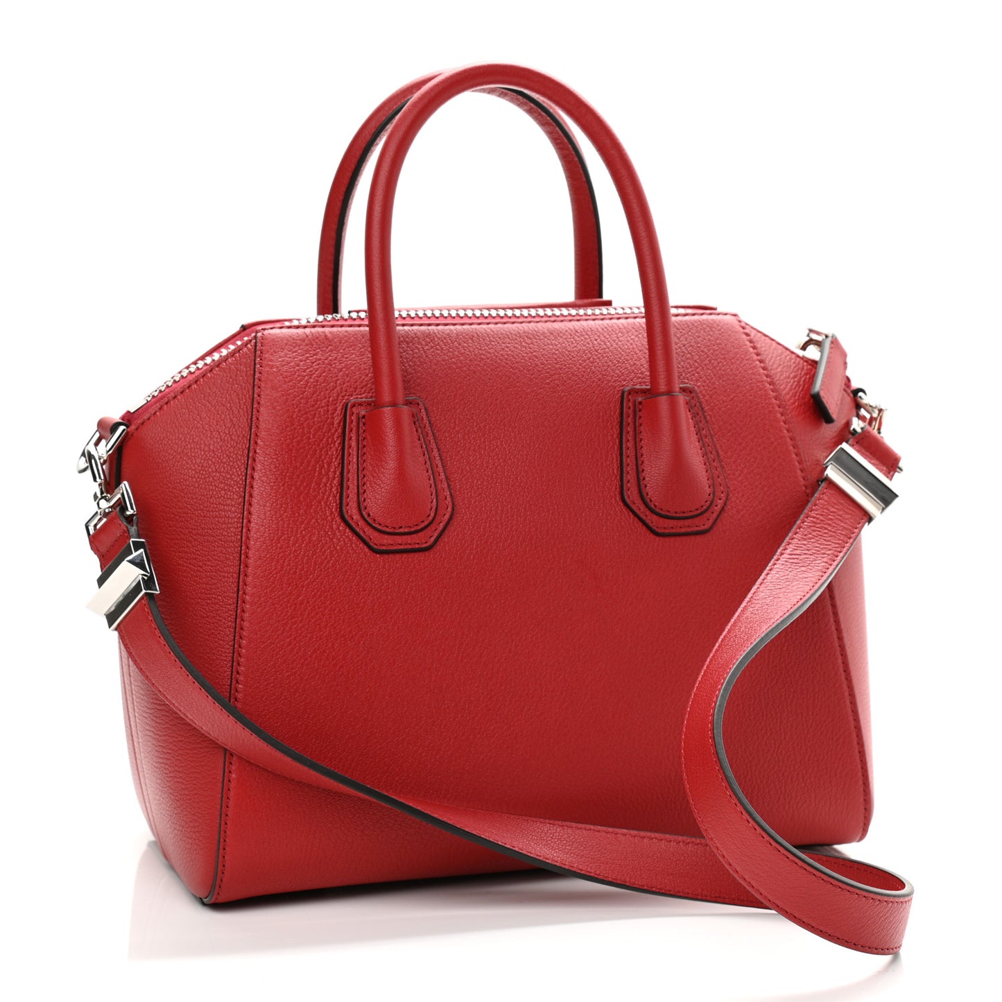 Sugar Goatskin Small Antigona Vermillon