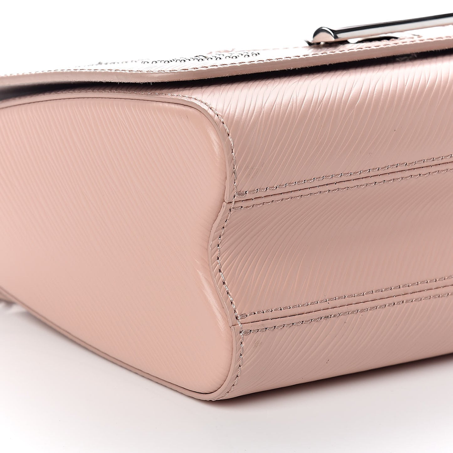Epi Mechanical Flowers Twist Shoulder Bag MM Rose Ballerine