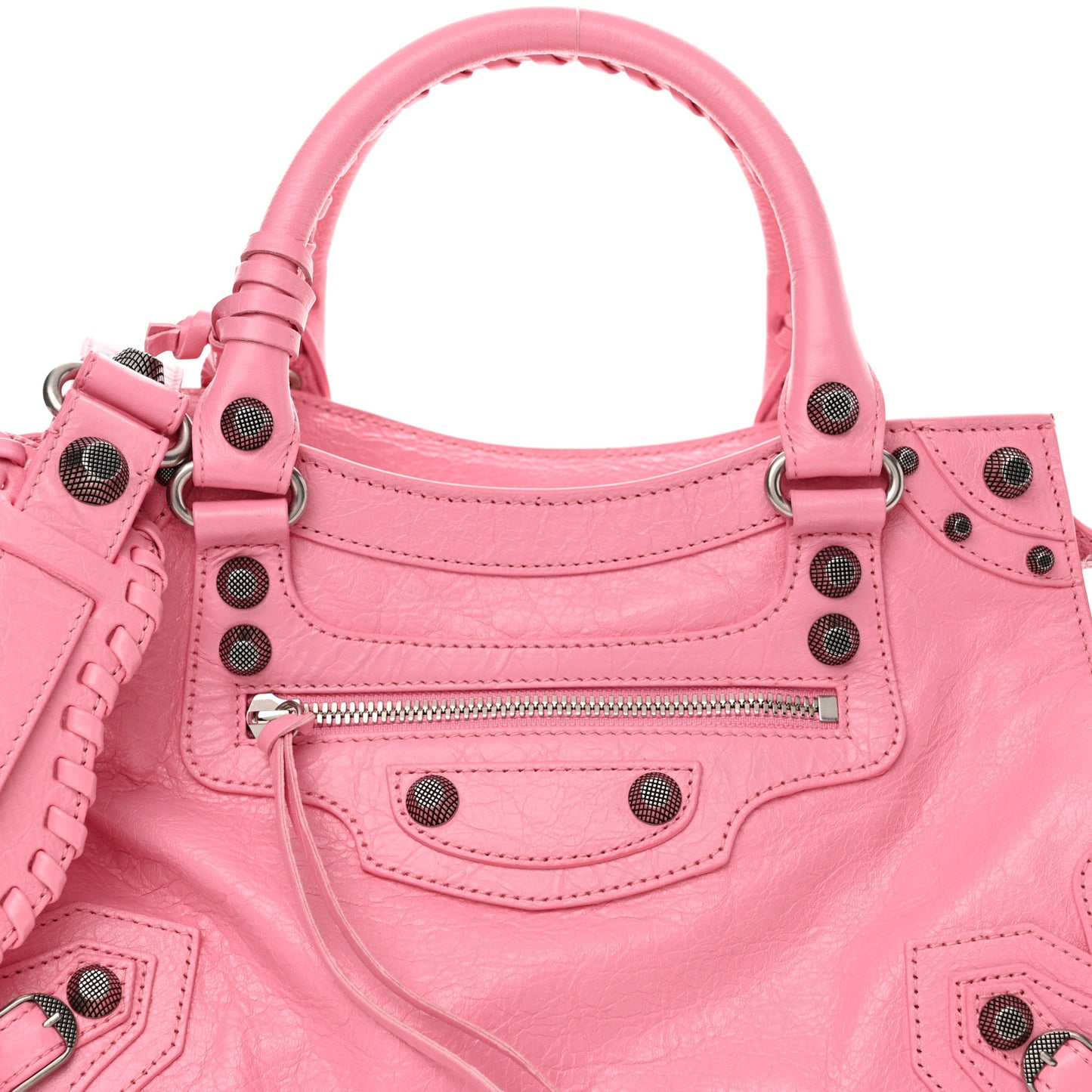 Agneau Arena Small Neo Cagole City Handbag Sweet Pink