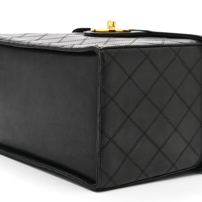 Chanel Calfskin Stitch Vanity Case Black 12 of 12