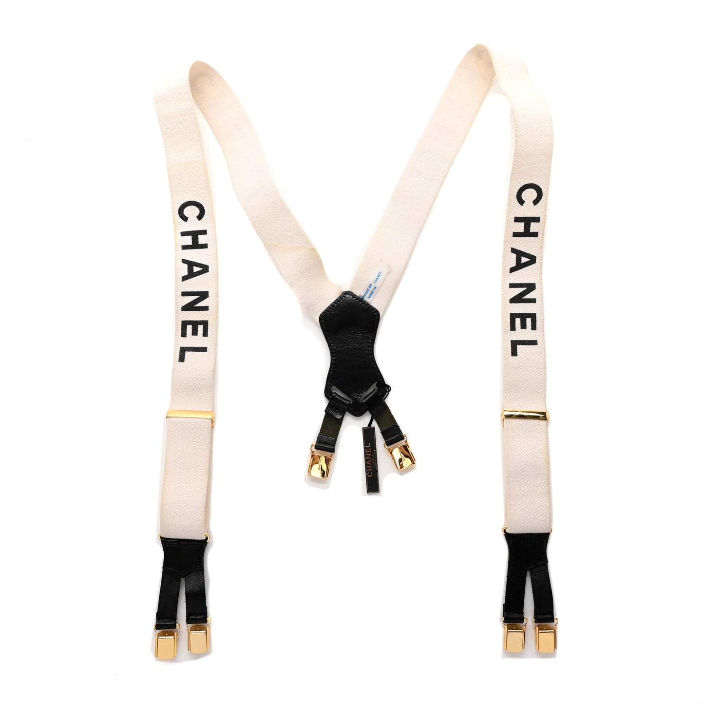 Logo Suspenders White