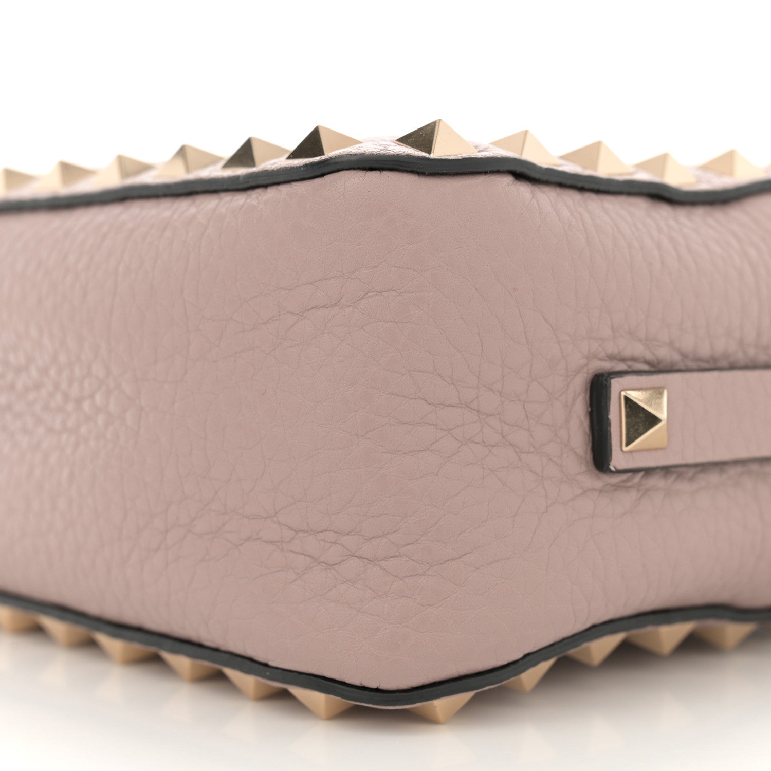 Valentino Garavani Pebbled Calfskin Rockstud Camera Crossbody Bag Poudre 9 of 11