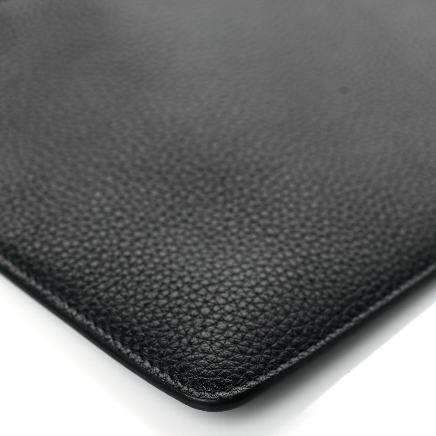 Salvatore Ferragamo Calfskin Wristlet Clutch Black 7 of 8