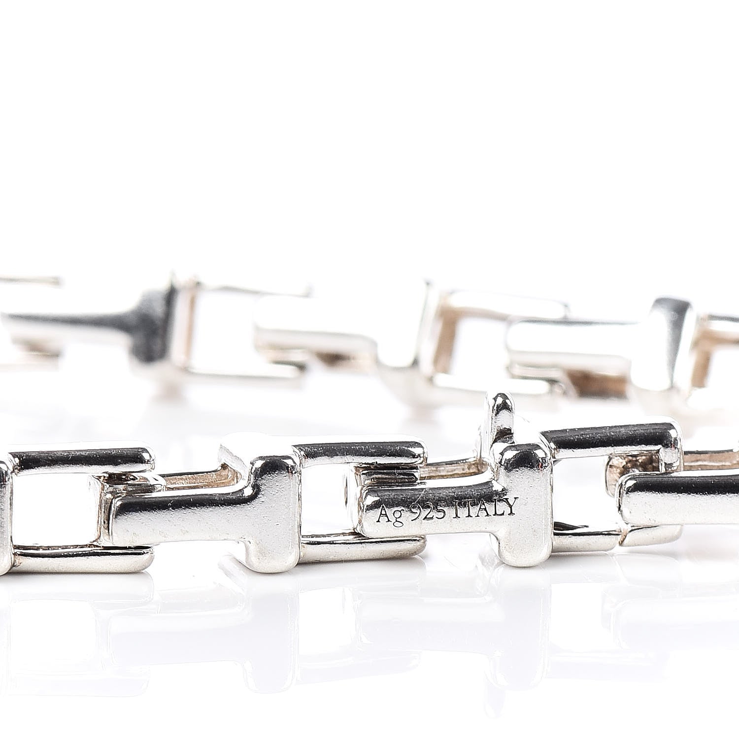 Tiffany Sterling Silver Narrow T Chain Bracelet 4 of 6
