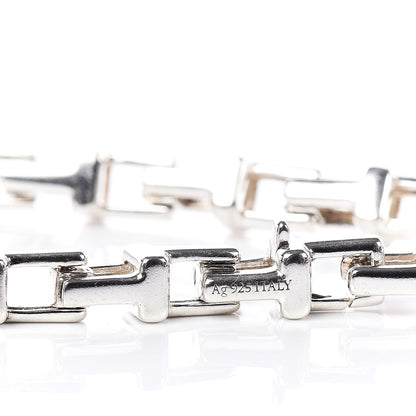 Tiffany Sterling Silver Narrow T Chain Bracelet 4 of 6