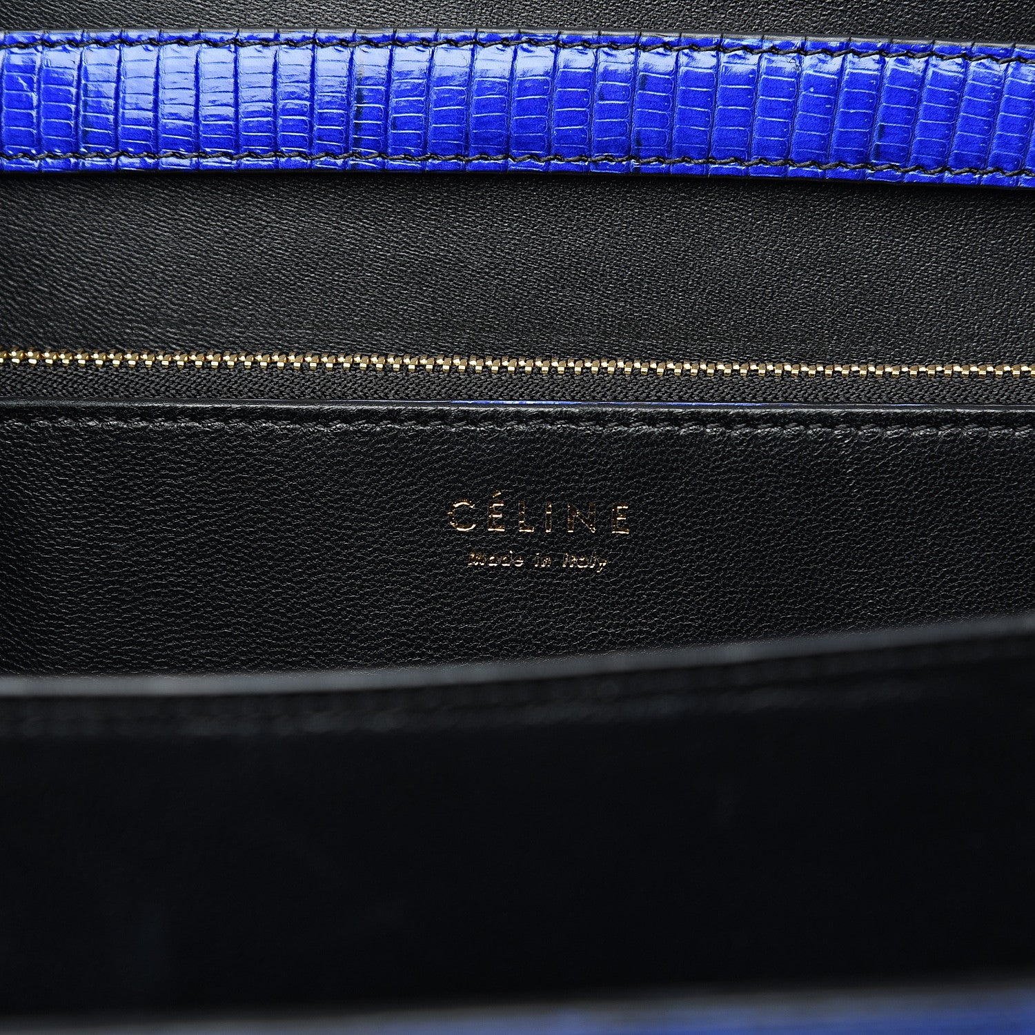 Celine Lizard Medium Classic Box Flap Bag Indigo 6 of 9