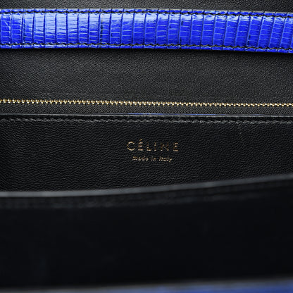 Celine Lizard Medium Classic Box Flap Bag Indigo 6 of 9