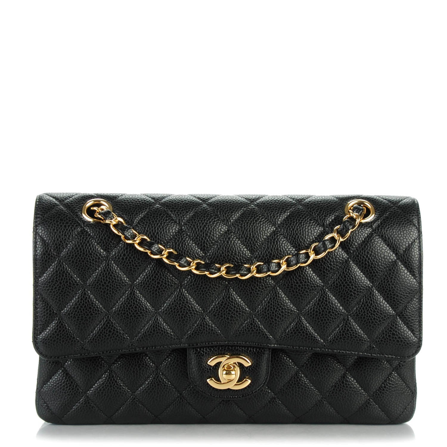 Chanel Caviar Quilted Medium Double Flap Black 1 of 7
