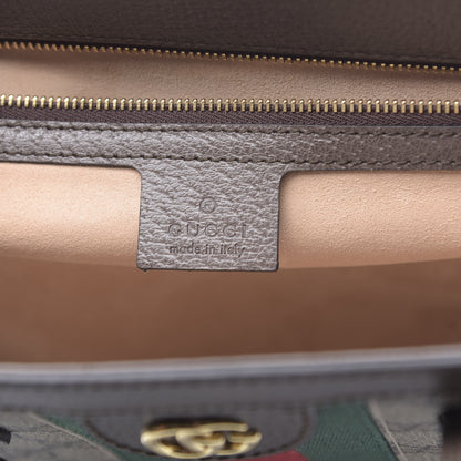 Gucci GG Supreme Monogram Web Ophidia Vertical Tote Brown 5 of 9