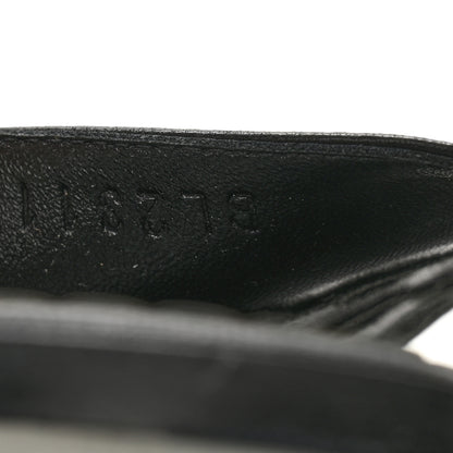 Hermes Calfskin Chaine d'Ancre Gaelle Sandals 40.5 Black 8 of 9