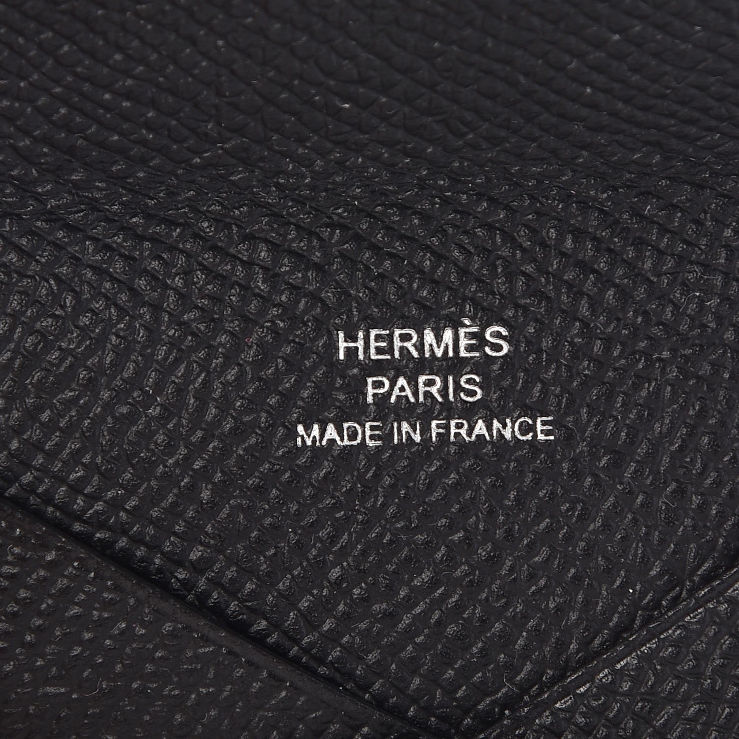 Hermes Epsom Calvi Card Case Black 6 of 8